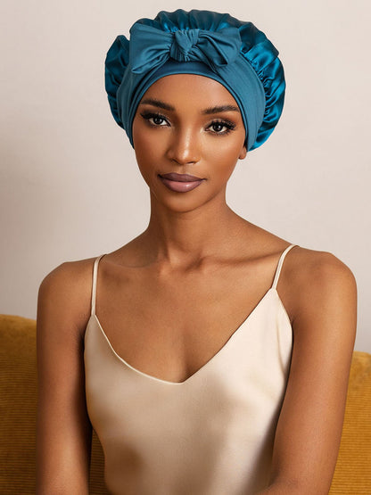 Reine Seide Schleifenbindung Seidenhaube