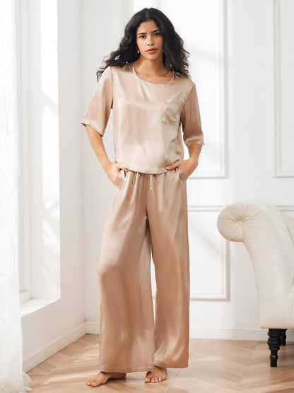Reine Seide Damen Pyjamas