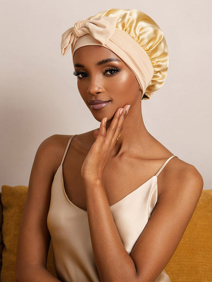 Reine Seide Schleifenbindung Seidenhaube