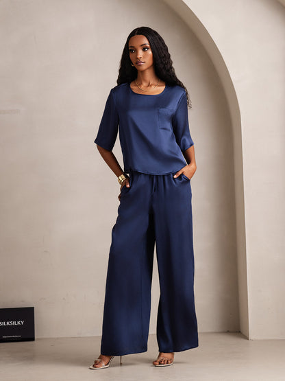 Reine Seide Damen Pyjamas