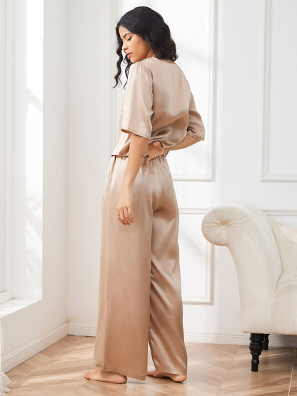 Reine Seide Damen Pyjamas