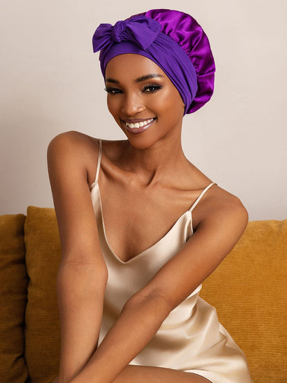 Reine Seide Schleifenbindung Seidenhaube