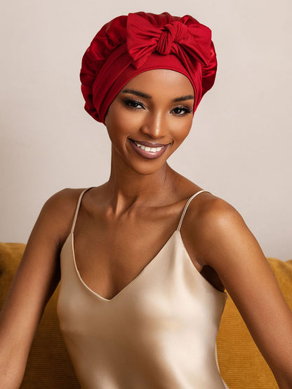 Reine Seide Schleifenbindung Seidenhaube