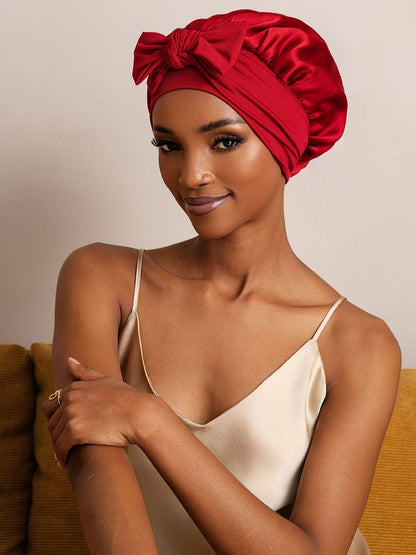 Reine Seide Schleifenbindung Seidenhaube