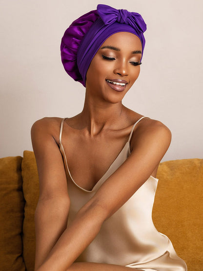 Reine Seide Schleifenbindung Seidenhaube