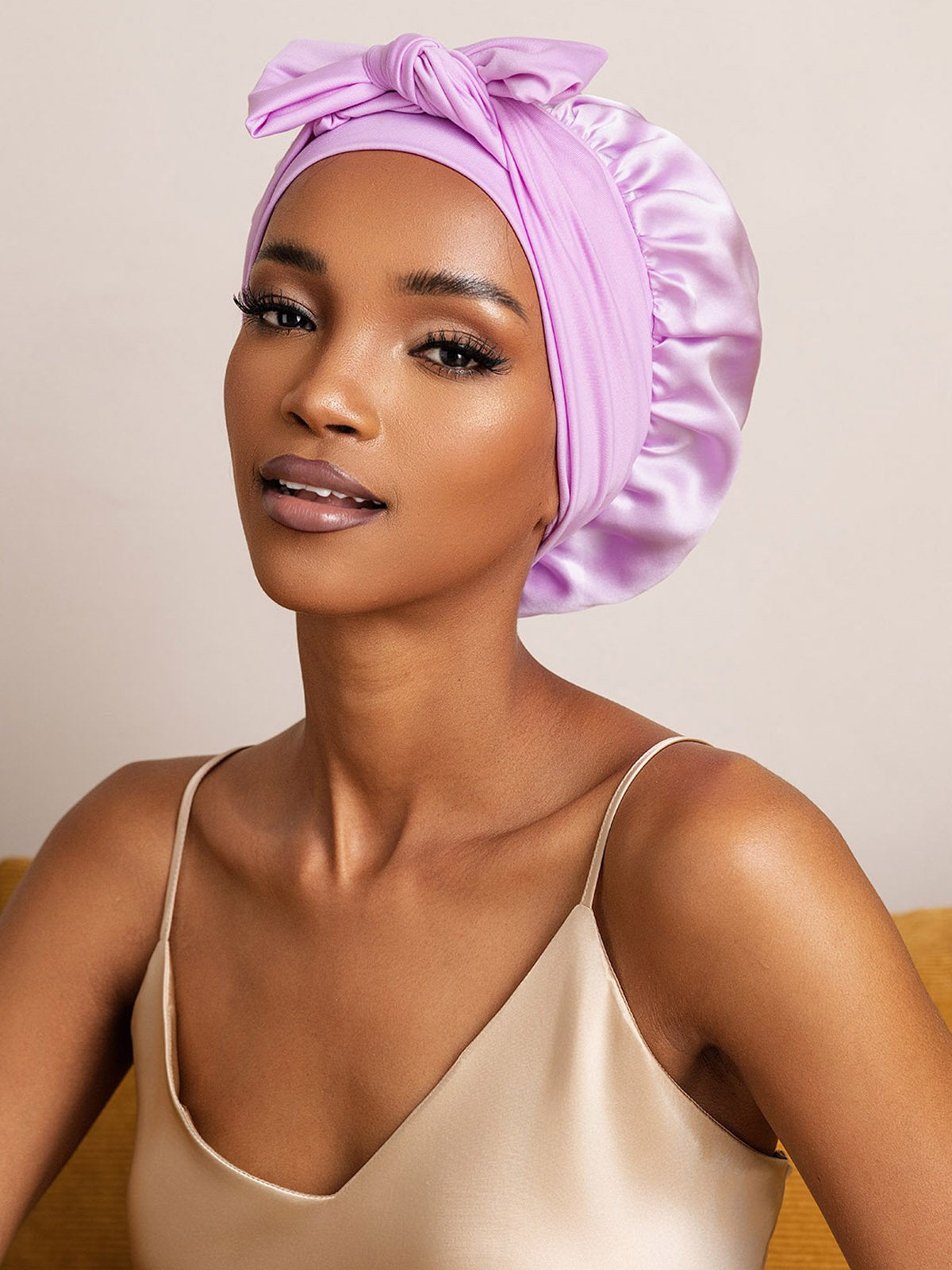 Reine Seide Schleifenbindung Seidenhaube