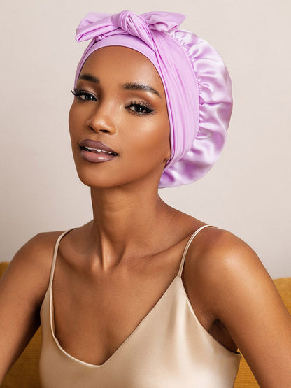 Reine Seide Schleifenbindung Seidenhaube
