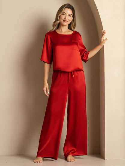 Reine Seide Damen Pyjamas