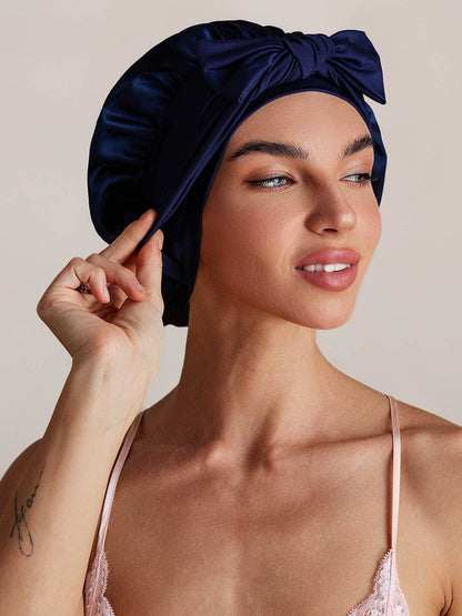 Reine Seide Schleifenbindung Seidenhaube