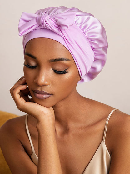 Reine Seide Schleifenbindung Seidenhaube